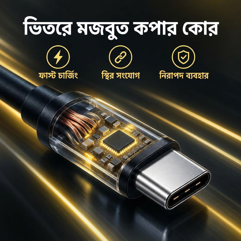ভিতরে মজবুত কপার কোরের তথ্যচিত্র